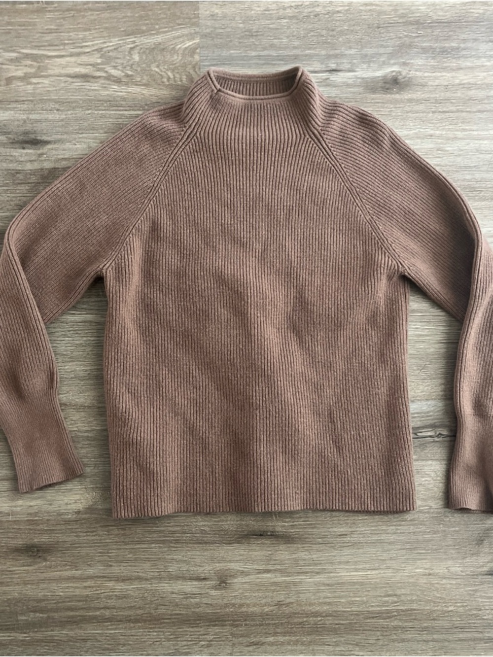Amazon Women’s Ribbed Turtleneck Sweater - Taupe Brown